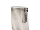 silver lighter on a white background with a white background