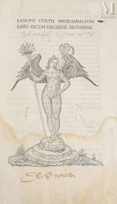 CURZIO (Lancino). Lancini Curtii Epigrammaton libri decem.