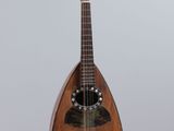 an image of a mandolin hanging from a string on a wall