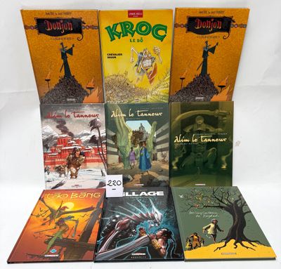 a group of children ' s books sitting on top of a table