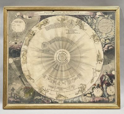 a picture of a map of the world in a gold frame
