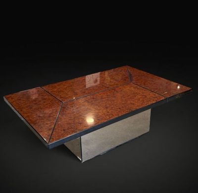 Paul MICHEL (né en 1951) pour ROCHE BOBOIS. Table basse à pl…