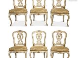 set of six louis xv style dining chairs