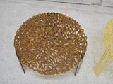 two baskets that are sitting on a table