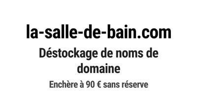 Nom de domaine la-salle-de-bain.