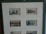 une photo d'une photo représentant un train, dans un cadre