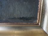 a picture of a painting on the wall of a room