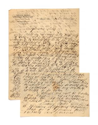 a letter written in cursive handwriting on a piece of paper