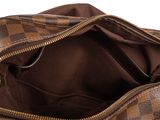 the inside of a louis vuitton bag on a white background