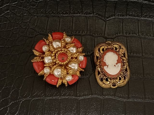 Lot de 2 broches perles