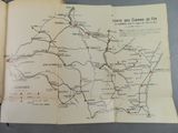 an open book with a map of the route of the great smoky mountains
