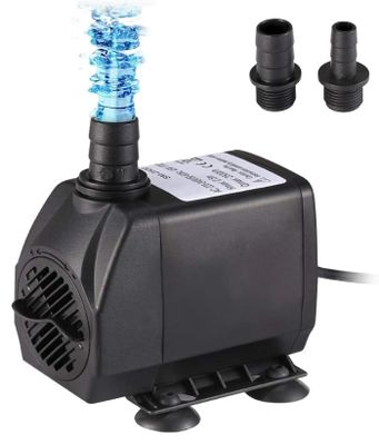 Pompe à eau submersible 2500 l/h 45 W pour aquarium, bassin,…