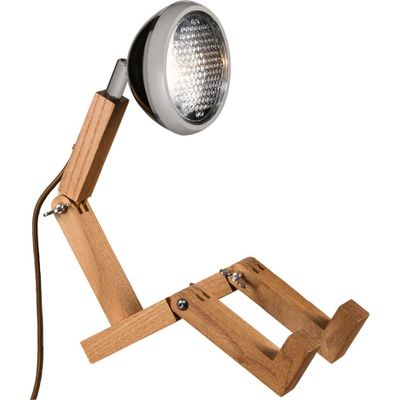 une image représentant une lampe posée sur un pied, sur fond blanc