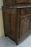 Buffet à deux corps en bois naturel mouluré et sculpté à déc… (photo 4)