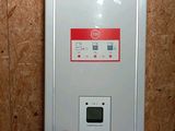 a white panel with a red and white sign on it