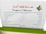 a picture of a certificate in a box on a table