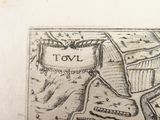 a drawing of a map of a town on the wall