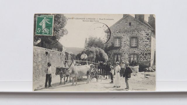 St-Georges-la-Pouge Rue principale. Saison des Foins (Ed. Fenauge...