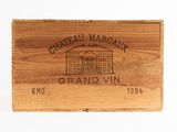 a wooden box that has a label on it