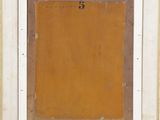 an image of a painting of a brown square with a white frame