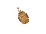 an image of a gold locke with a picture of a man on it