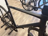 a close up of a bike on display in a store