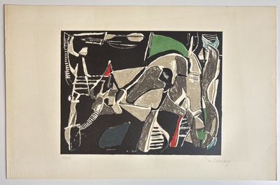 painting of a man and a woman sitting on a couch