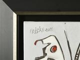 a picture of a painting of a man with a knife