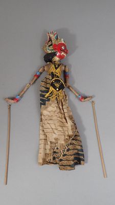 Marionnette traditionnelle à tringle à tête de dragon en boi…