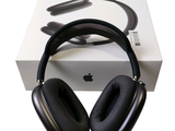 a pair of headphones sitting on top of a box