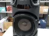 a speaker that is sitting on a table in a store