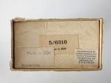 an old box with a label on it that says 5 / 6 / 818
