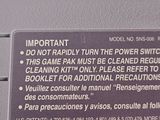 a close up of a sign on a game console