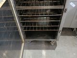 an oven that is sitting in the middle of a room