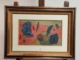 une image d'une image d'une peinture sur un chevalet