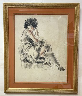 André DIGNIMONT (1891-1965). Femme alanguie