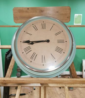 a clock that is sitting on top of a table