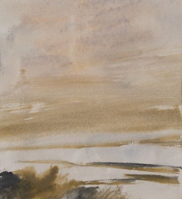 T'ANG HAYWEN (1927-1991), "Composition ou Paysage", encre et…