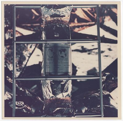 NASA Echelle et plaque commémorative, Apollo 11, 1969