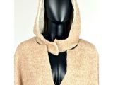 beige hooded sweater with a hoodie on a mannequin mannequin mannequin mannequin mannequin mannequin mannequin manne