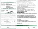 a close up of a document with a barcode on it