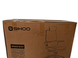 a cardboard box with a picture of a chair in it
