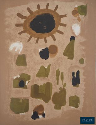 une image représentant un tableau où l'on voit un soleil entouré de personnes