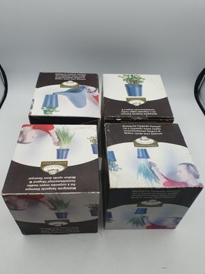 Lot de 4 ESSCHERT'S GARDEN - Pot de fleur suspendu inversé -…