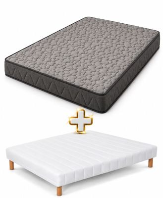a couple of mattresses sitting next to each other on a white surface
