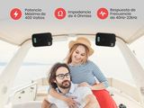 the man and woman are riding on the boat together