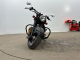 a motorcycle that is parked in a garage