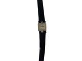 an image of a wrist watch with a black leather strap