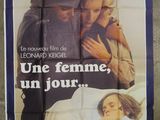 french movie poster for the film une femme, un jour