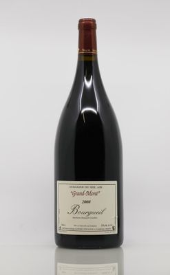a bottle of wine that is sitting on a table